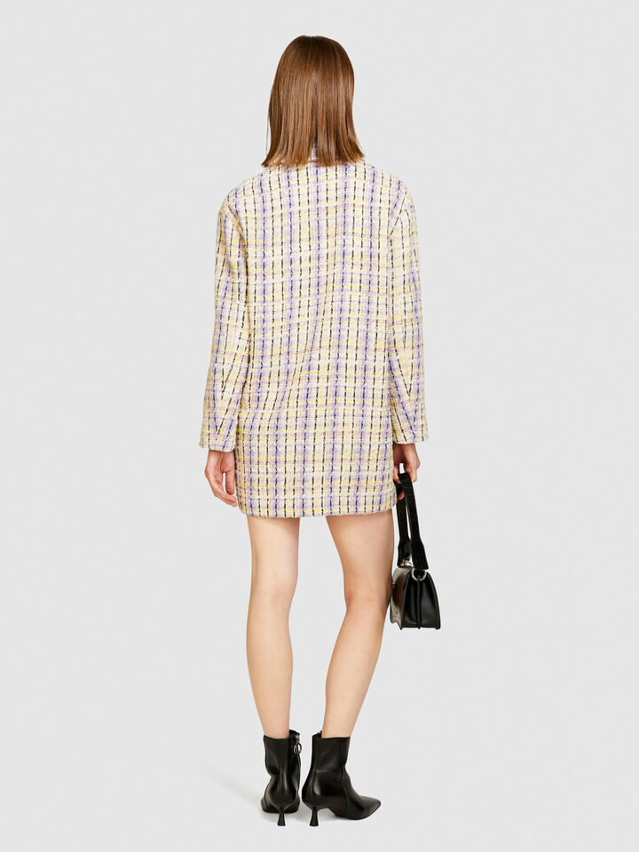 Yarn dyed bouclè jacket - women's jackets - Multi-color | Sisley image number 3